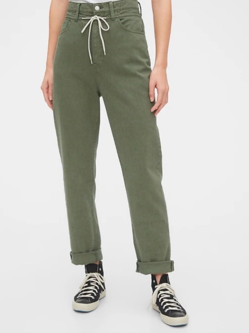GAP Olive Green Boyfriend Jeans